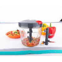 Vegetable Hand Chopper - Durable Abs Plastic, Sharp Stainless Steel Blades, Multiple Color Options | Manual Vegetable Chopping Tool