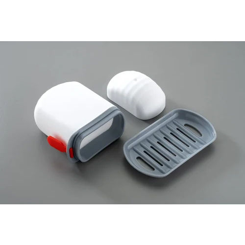 White Travel Soap Case