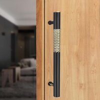 Chitra Brass Belgian Series Heavy Main Door Pull Handle Pack Of 1 (18 Inch, Two Tone Antique Brass) - Color: Mab