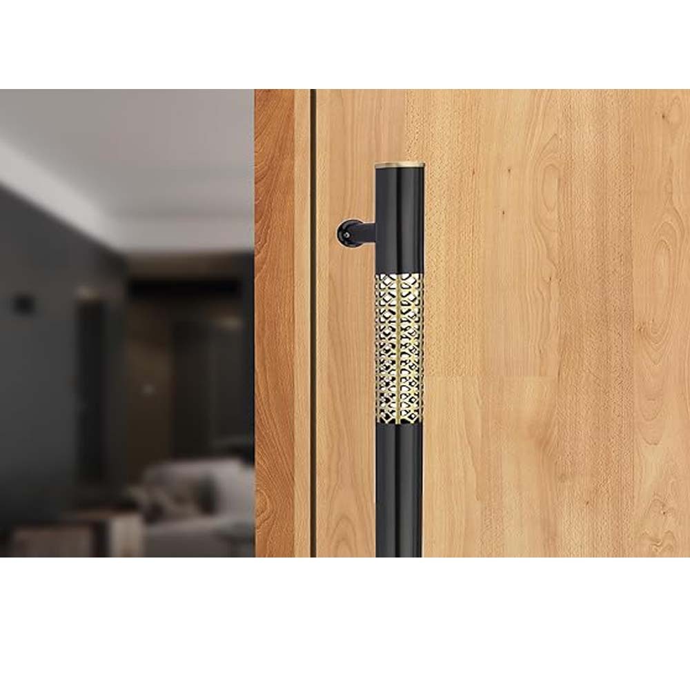 Chitra Brass Belgian Series Heavy Main Door Pull Handle Pack of 1 (18 Inch, Two Tone Antique Brass)