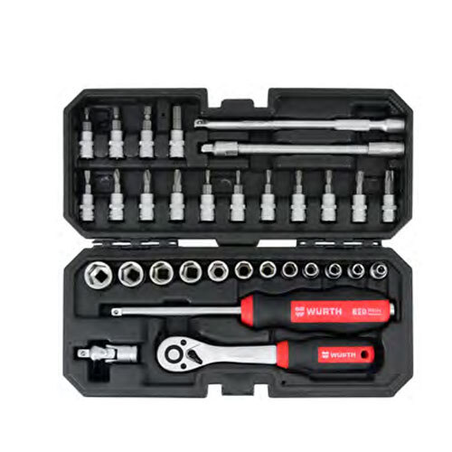 Silver 32 Pcs  Hex Socket Wrench Set