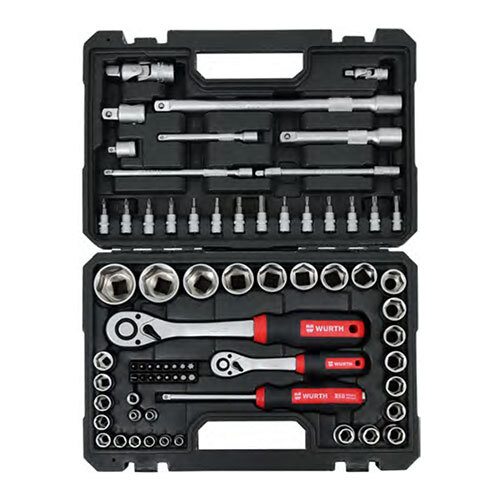 Silver 72 Pcs  Hex Socket Wrench Set