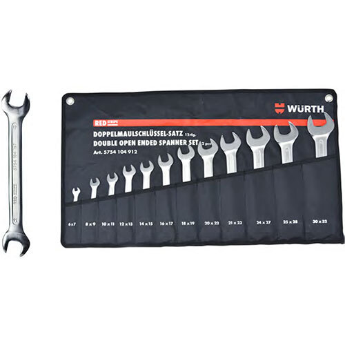 DOUBLE OPEN ENDED SPANNER, 12 PCS