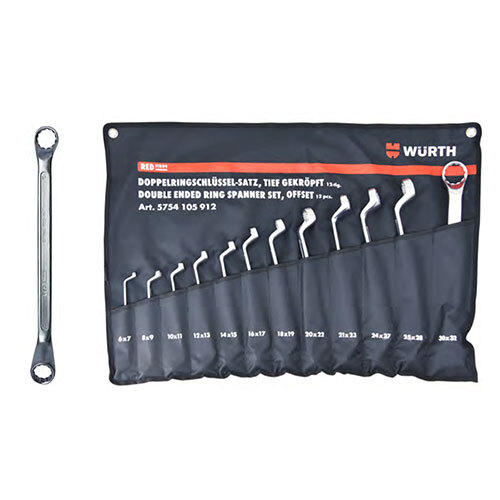 DOUBLE RING SPANNER, 12 PCS