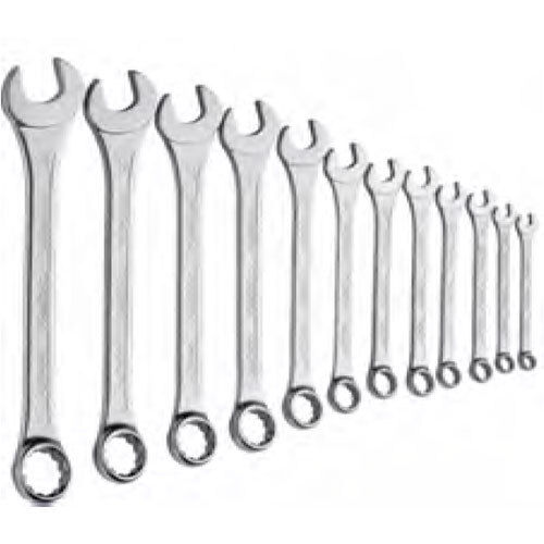 Silver Combination Wrench Assortment,Inch -12 Pcs