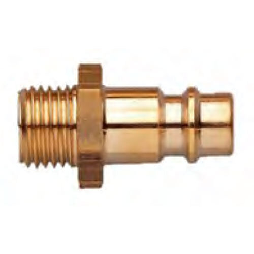 Golden Male Coupler Ex Brass - 1-4