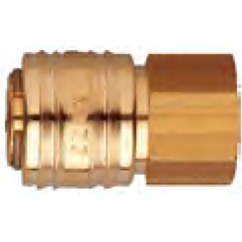 Golden Female Coupler  In Steel 1-4