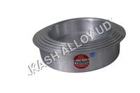 Aluminium Langri Tope 38x42 - Size Dia 24 Inches, Outer Dia 21.25 Inches, Inner Hight 6 Inches, Water Capacity 35 Liters, Silver Color, Handles Included