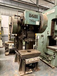 1317 Wasino C Frame Single Crank Press - 75 Tons Capacity, 150mm Stroke, 900x500mm Bed Size, 540x400mm Ram Size, 330mm Die Height, 60 Spm