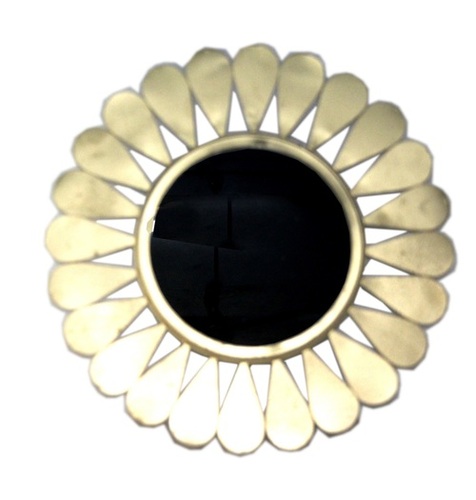 46 Cm Antique Frame Round Mirror - Application: Interior Decor