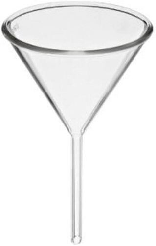 100mm Funnel - Glass Material, Transparent Color , Ideal for Liquid Transfer and Laboratory Use