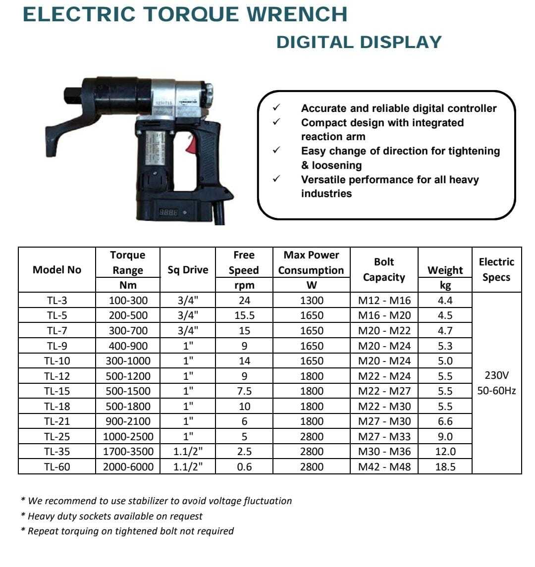 Electrical Torque Wrench