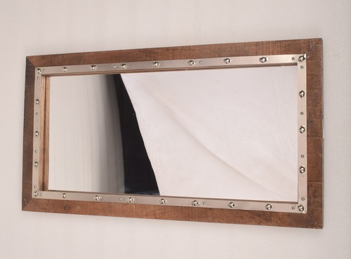 30 Inch Wooden Frame Wall Mirror