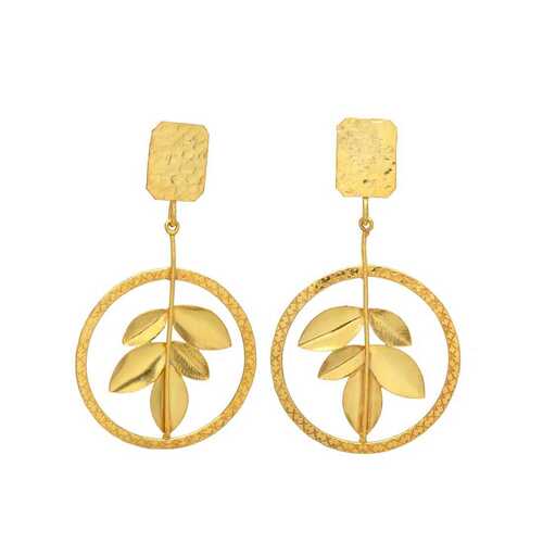 Bohemian Leaf Drop Earrings