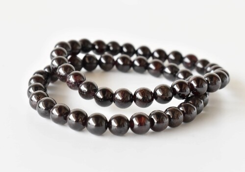 Natural Garnet Bracelet Crystal Beaded Bracelet