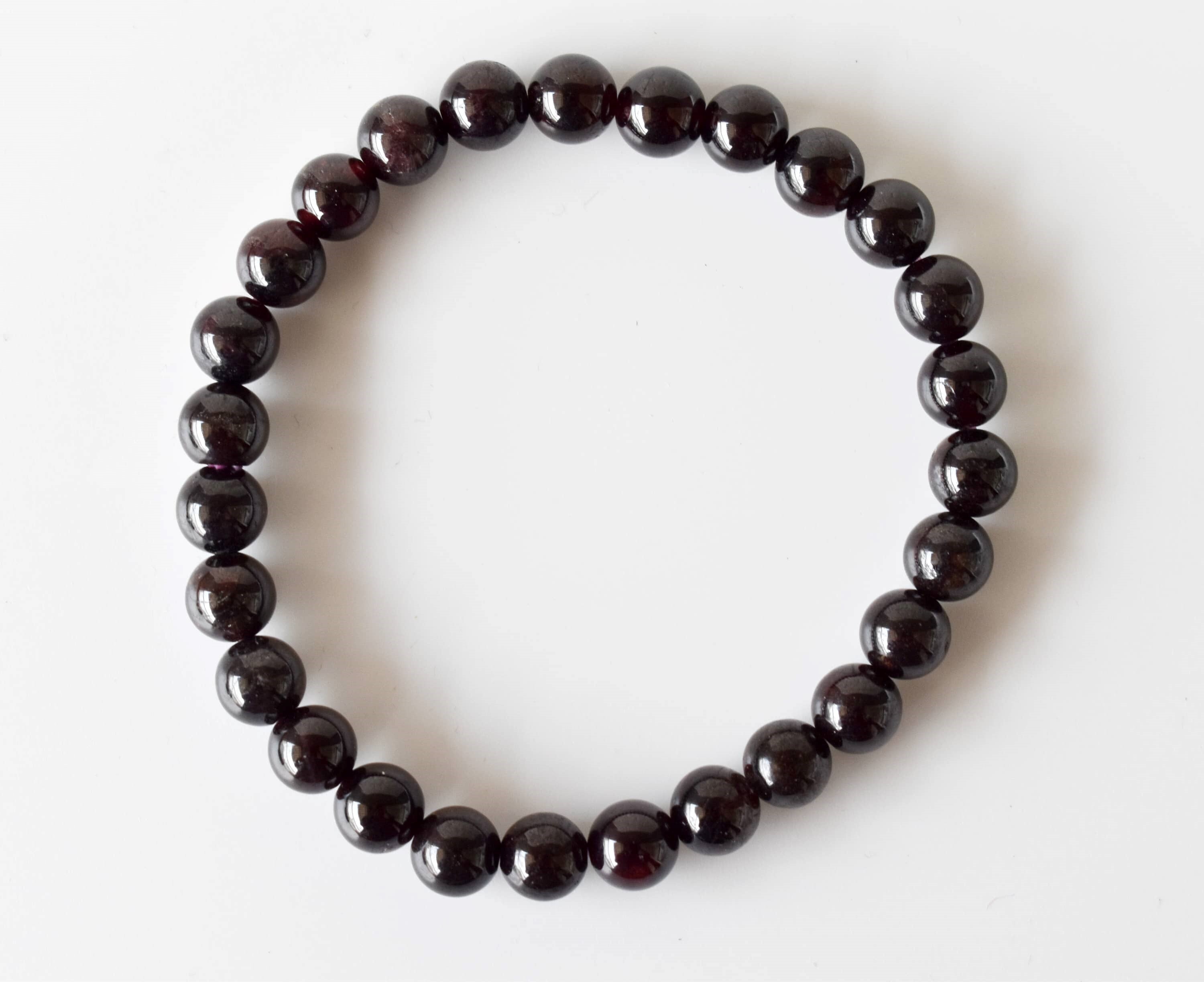 Natural Garnet Bracelet Crystal Beaded Bracelet