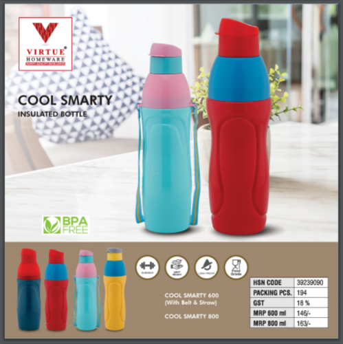 COOL SMARTY VIRTUE HOMEWARE INSULATED WATER BOTTLE