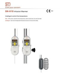 Fluid Warmer - Plastic Material, Portable White Design | Intelligent Cpu Control, Dual Temperature Sensors, Real-time Monitoring