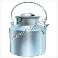 Aluminium Milk Can - Size 1x4, Inner Diameter 15cm, Capacity 1l, Silver Color, Lightweight 0.52kg, Ideal For Kitchen Use, Includes Handles