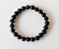 Golden Obsidian Bracelet Crystal Beaded Bracelet