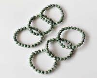 Green Spot Jasper Bracelet Crystal Beaded Bracelet