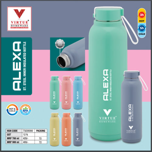 Alexa Virtue Homeware St. Steel Inner Insulated Bottle