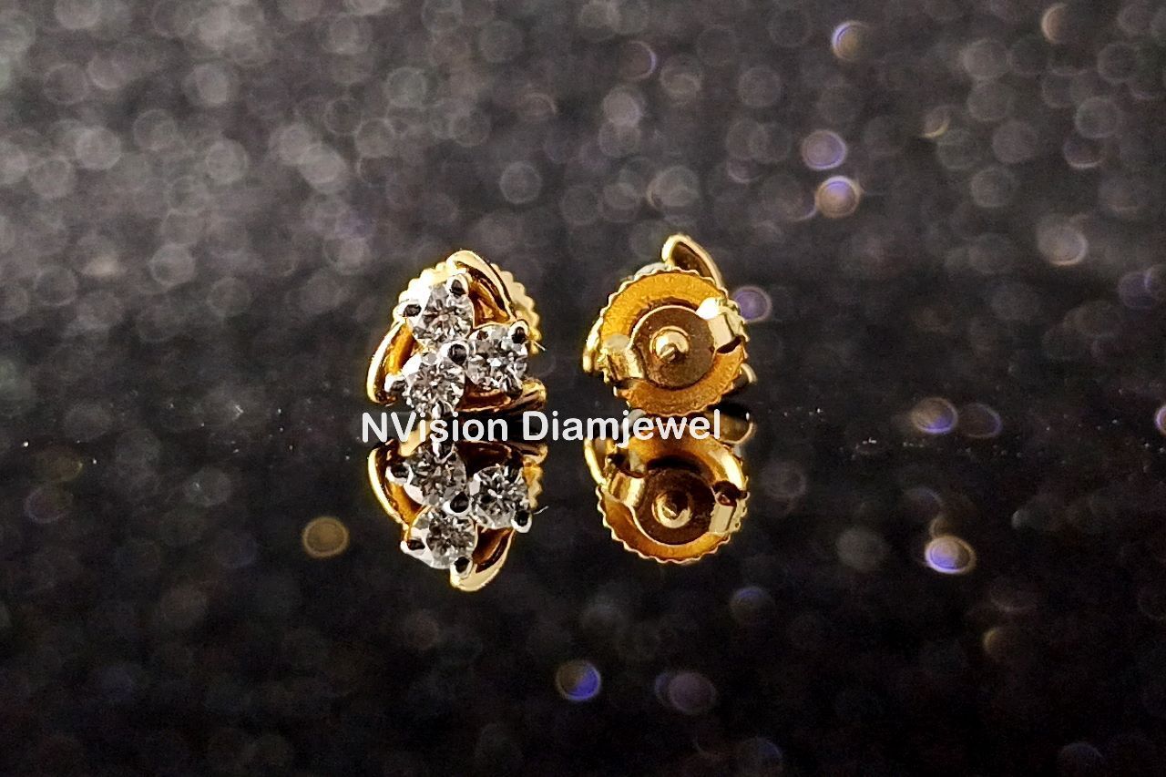 Natural Diamond Kids Earring.