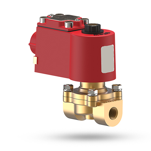 Uflow Semi Lift Diaphragm Operated Valve With Flameproof Coil Brass Body