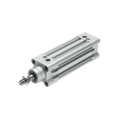 Silver Pneumatic Square Body Air Cylinder