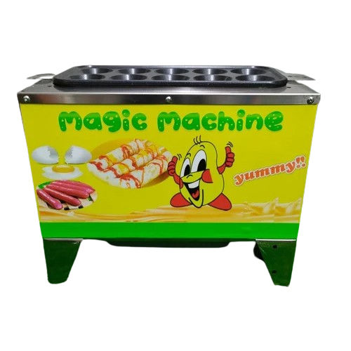 Semi Automatic Gas Egg Roll Machine