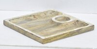Wooden Square White Chintz Mop Item - Application: Interior Decor