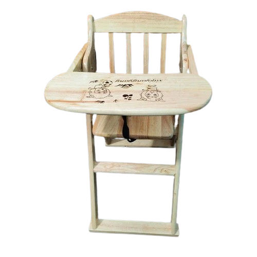 White Wooden Baby Feeding Chair