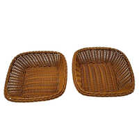 Square Shaped Bread Basket - Plastic, Customized Design | Easy To Clean, Recyclable, Washable, Handle-free, Plain Style