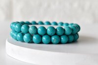 Turquoise Howlite Bracelet Crystal Beaded Bracelet