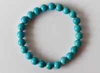 Turquoise Howlite Bracelet Crystal Beaded Bracelet