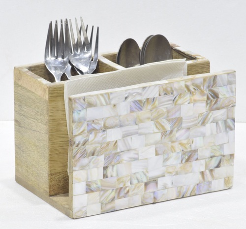 9 Inch Wooden Napkin Box