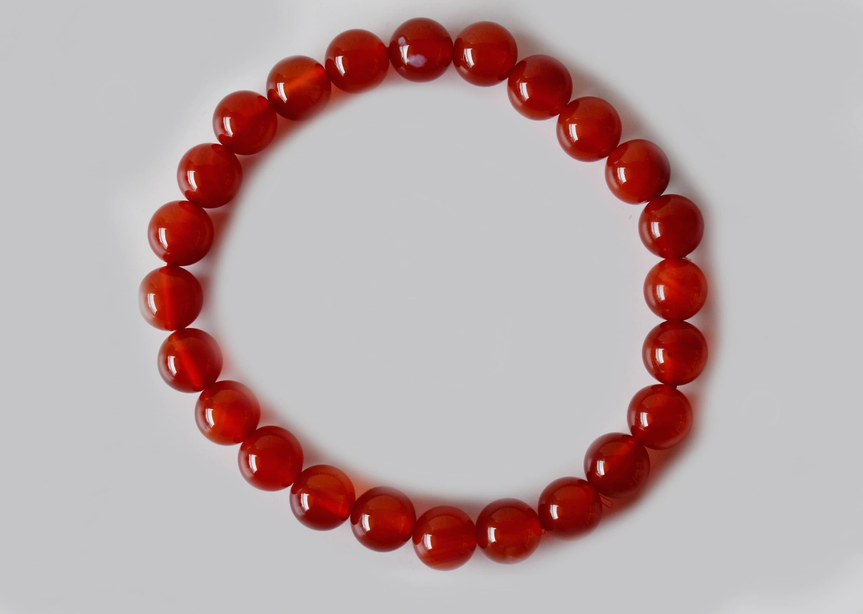 Red Onyx Bracelet Crystal Beaded Bracelet