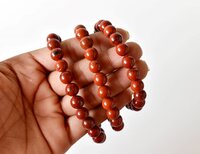 Red Jasper Bracelet Crystal Beaded Bracelet