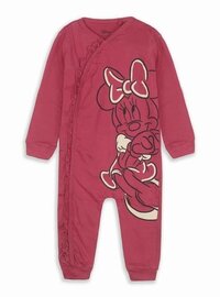 DISNEY BABY GIRLS PLAYSUIT - Cotton Blend, Sizes 3m, 9m, 12m, 18m, 24m | Ideal for Playtime, Easy to Wear and Care, Cute Disney Design