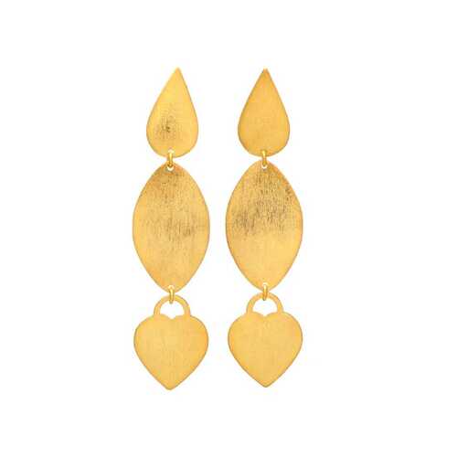 Woman Gold plated Handmade earring set