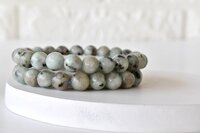 Kiwi Jasper Bracelet Crystal Beaded Bracelet