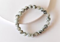 Kiwi Jasper Bracelet Crystal Beaded Bracelet