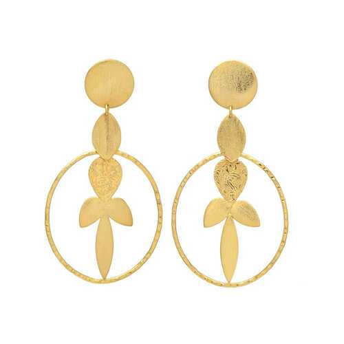 Woman Gold plated Casual earring set