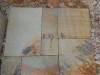 Fossil Mint Natural Sandstone Paving Slabs for outdoor Pavement Patio Packs Landscaping Garden Pathways Flooring