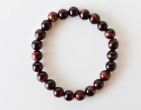 Red Tiger Eye Bracelet Crystal Beaded Bracelet