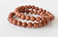 Red Sandstone Bracelet Crystal Beaded Bracelet