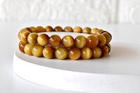 Tiger Cats Eye Yellow Bracelet Crystal Beaded Bracelet