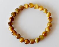 Tiger Cats Eye Yellow Bracelet Crystal Beaded Bracelet