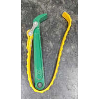 Oil Filter Belt Strap Wrench - Mild Steel, 200 Mm Drive Size, Yellow And Green Design | Ideal For Bolt Tightening, Warranty Included