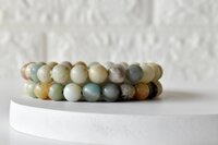 Multi Amazonite Bracelet Crystal Beaded Bracelet